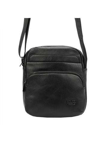 Černá Ekologická Kůže Crossbody Sáček Coveri World CW E2257