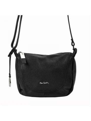 Černá Kožená Kabelka Pierre Cardin FRZ 1721 DOLLARO Crossbody