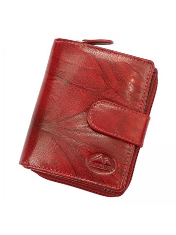 Dámská červená kožená peněženka EL FORREST 820-58 RFID s funkcí Secure