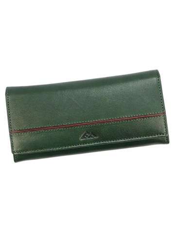 Dámská kožená peněženka EL FORREST 946-15 RFID zelená s funkcí ochrany RFID