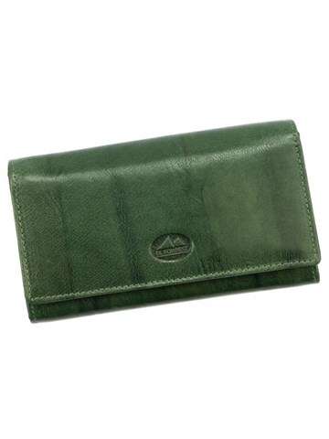 Dámská kožená peněženka El Forrest 919-18 RFID zelená s funkcí ochrany RFID