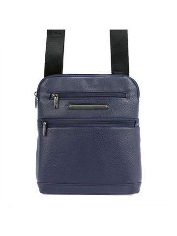 Modrá Pánská Ekologická Kůže Sáček Pierre Cardin IZA364 3744 Crossbody S Regulovatelným Popruhem