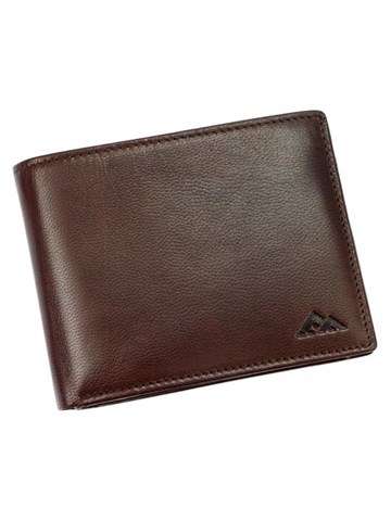 Pánská kožená peněženka EL FORREST 545/A-28 RFID hnědá s ochranou proti skenování