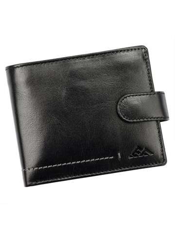Pánská kožená peněženka EL FORREST 556-601 RFID černá s funkcí ochrany proti skenování