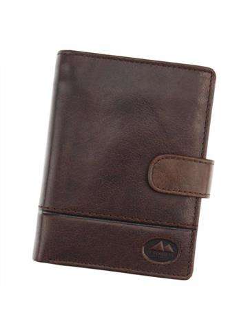 Pánská kožená peněženka El Forrest 988-22 RFID tmavě hnědá s ochranou proti skenování