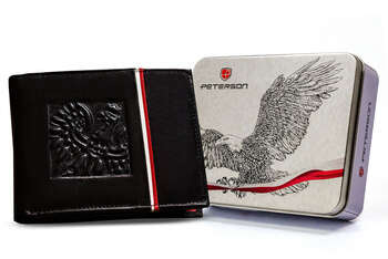 Pánská kožená peněženka s ochranou karet RFID - Peterson