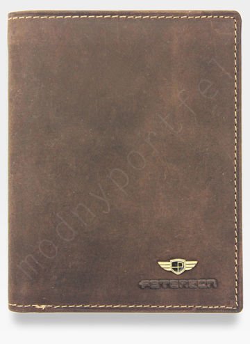 Pánská peněženka Peterson Kožené 339 Světle hnědá Protection System RFID