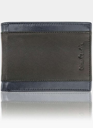 Pánská peněženka Pierre Cardin Kožená horizontální černá Tilak32 8805 Černá/Modrá