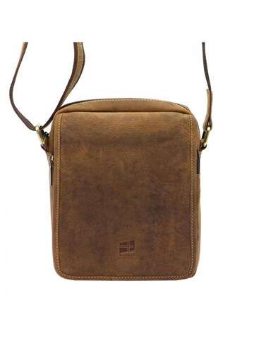 Pánská taška Nordee MSD-02 GM02 Hunter Leather Brown Crossbody s nastavitelným popruhem