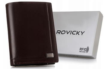 Portfel skórzany RFID ROVICKY PC-104-BAR