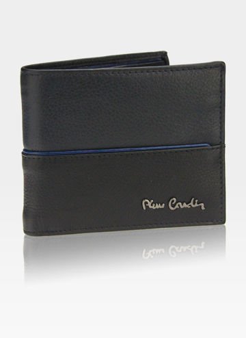 Small I CienKI Pánská peněženka Pierre Cardin Kůže Tilak38 8824 Nero/Blu