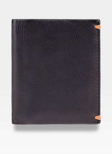Visconti Pánská střední kožená peněženka Alpine AP60 Černá + Oranžová