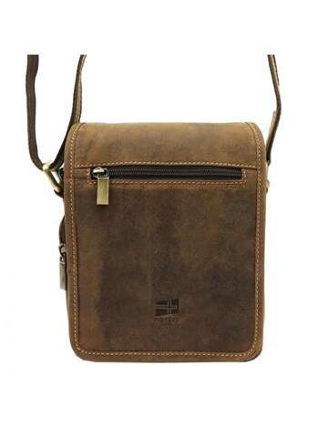 Pánská taška Nordee MSD-02 GM10 Hunter Leather Brown Crossbody s nastavitelným popruhem