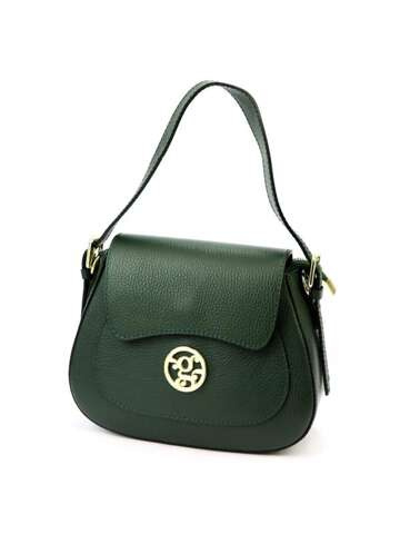 Dámská kožená kabelka Gregorio 1741 DOLLARO Medium Dark Green Crossbody