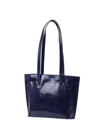 Dámská kožená kabelka formátu A4 Florence 47 Shopperbag Navy Blue