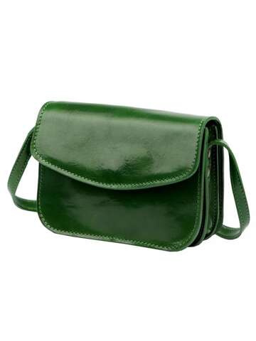 Florence Dámská kožená kabelka 5511 Green Shoulder Letter Bag