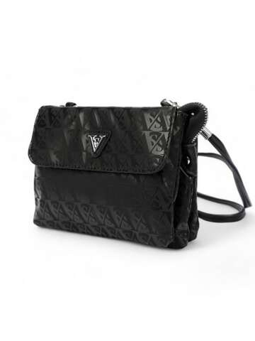 Dámská kabelka Eko Sergio Valentini 7170# Black Shoulder Letter Bag