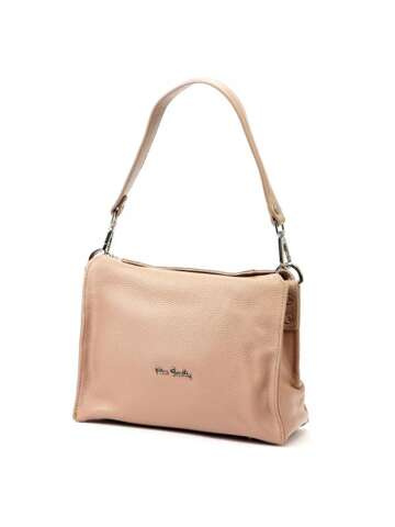 Dámská kožená kabelka Pierre Cardin 55089 FRZ DOLLARO Brown Pink Crossbody