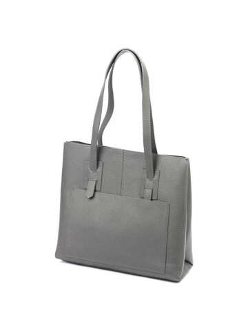 JUICE Dámská kožená kabelka A4 112473 Shopperbag dark ash