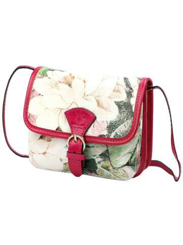 Gregorio Dámská kožená kabelka 112 FL-4 Postbag Fuchsia Small Crossbody