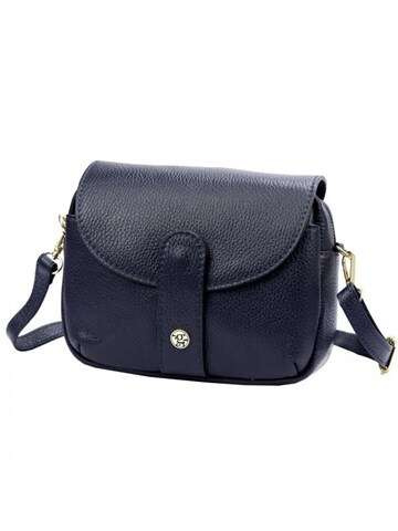 Dámská Kabelka Gregorio 1722 DOLLARO Přírodní Kůže Námořnická Modř Crossbody