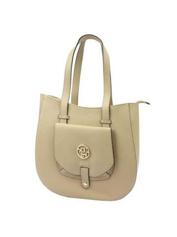 Dámská kožená kabelka Gregorio 1729 DOLLARO Shoulder Shopper Dark Beige