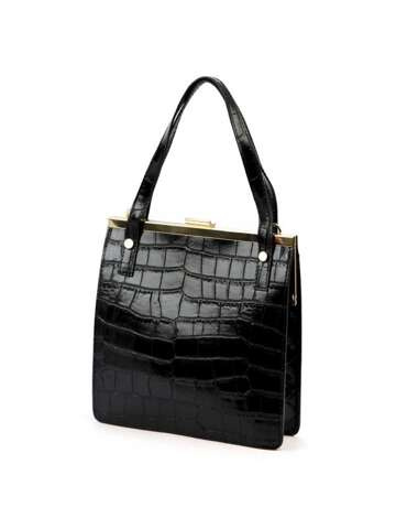 Dámska kožená kabelka Luka 19-90 COCO Black Shoulder with Detachable Strap