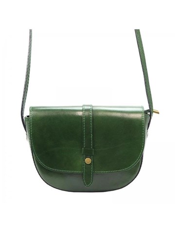 Dámska kabelka Gregorio 119 of Natural Leather Crossbody Dark Green