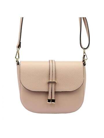 Dámska kabelka Luka Dollaro 20-028 Natural Leather Chunky Pink Crossbody