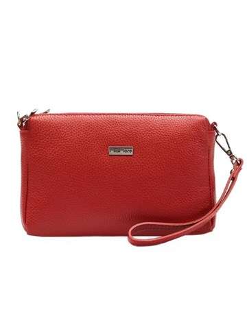 Dámska kabelka MiaMore Dollaro 01-042 Prírodná koža Dark Red Crossbody