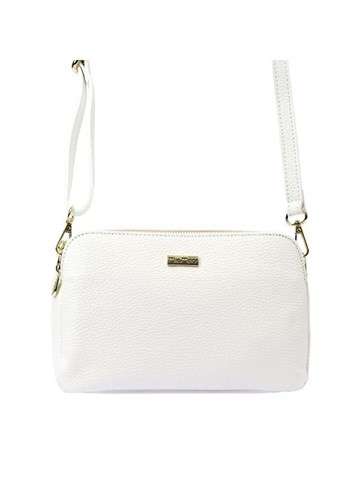 Dámska kabelka MiaMore Dollaro White Leather Crossbody