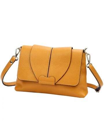 Dámska kožená kabelka Luka 24-005 DOLLARO camel shoulder bag