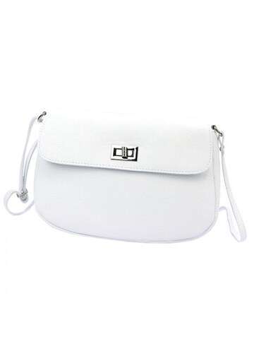 Dámska kožená kabelka Luka 24-008 DOLLARO white crossbody