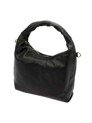 Dámska kožená kabelka Luka 24-035 DOLLARO Black Crossbody Purse