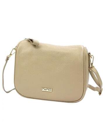 Dámska kožená kabelka MiaMore Dollaro 24-003 dark beige crossbody