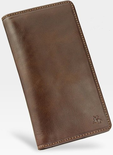 Visconti Kožený Cardholder Peňaženka s RFID Ochranou Hnedá Orientácia Na Výšku